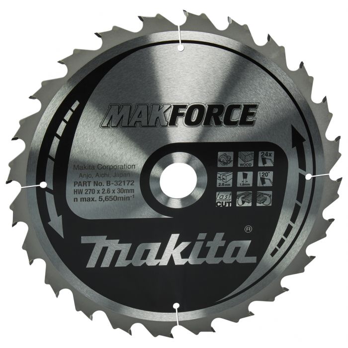 Makita B-32172 Cirkelzaagblad Hout | Mtools