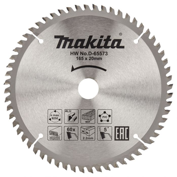 Makita D-65573 Cirkelzaagblad div. materialen | Mtools