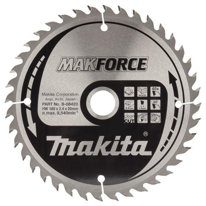 Makita B-08420 Cirkelzaagblad Hout
