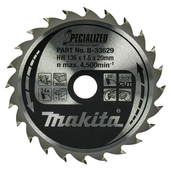 Makita B-33629 Cirkelzaagblad Hout | Mtools