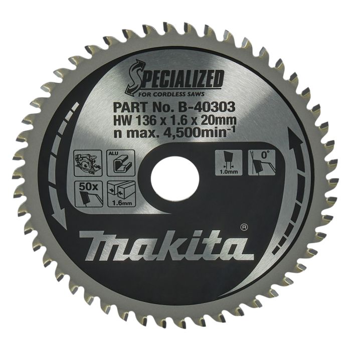 Makita B-40303 Cirkelzaagblad Aluminium | Mtools