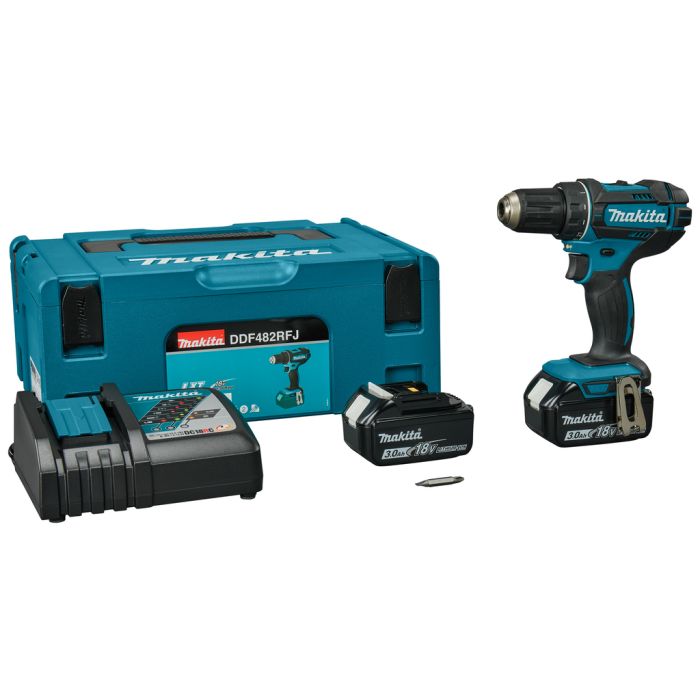 Makita DDF482RFJ 18 V Boor schroefmachine Mtools
