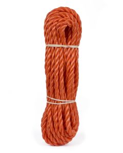 000560 Touw 8 mm x 10 mtr streng oranje