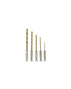 001690 Boorset 5 dlg titan bit 1,5/2,5/3,2/4,0/4,8 mm