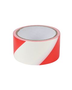 001928 Afzetlint rood/wit 50 mtr