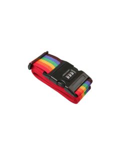 004695 Kofferspanband + cijferslot multicolor