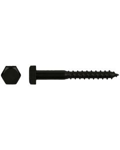Houtdraadbout zwart DIN 571 Ø8x40 DCB per stuk