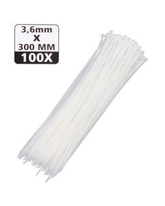 006665 Tie ribs 3.6 x 300 mm 100 dlg wit
