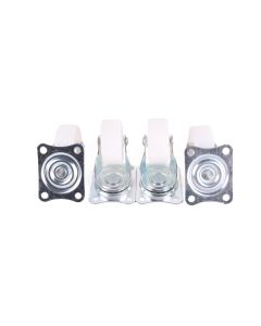 007799 Zwenkwiel set 50 mm wit 4 dlg