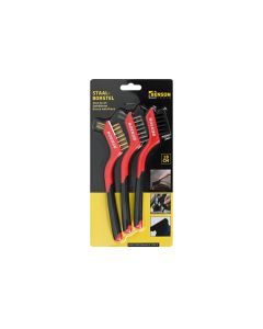 009312 Borstelset 3 dlg nylon, rvs, messing
