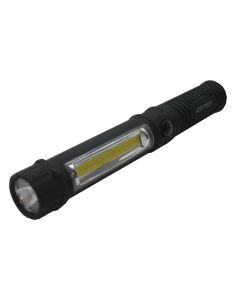 Looplamp, zaklamp LED, COB 2-IN-1.