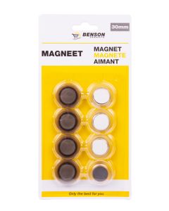 011839 Magneet 30 mm 8 dlg rond office