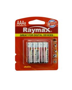 012018 Raymax batterij AAA LR03 8 dlg alkaline