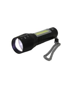 Zaklamp 1W LED Tactical, COB 2-IN-1.