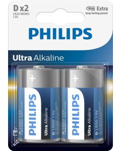 012339 Philips ultra alkaline LR20 D 2 dlg