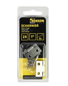 012357 Scharnier 1" 2 dlg RVS