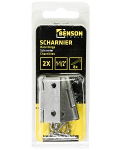 012358 Scharnier 1.5" 2 dlg RVS