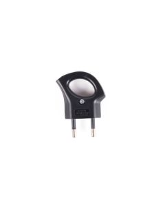 013644 Stekker P grip zwart