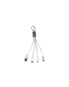 013719 USB kabel 3-in-1 sleutelhanger 13 cm
