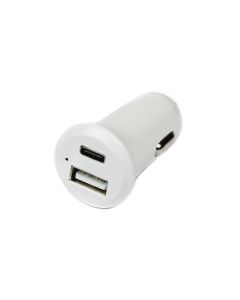 013724 Autolader USB A + USB C 3A 12-24V