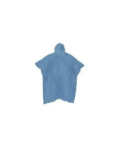 014152 Poncho duurzaam blauw