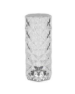 014434 LED Tafellamp oplaadbaar kristal + afstandbediening