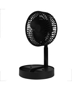 014539 Ventilator opvouwbaar en oplaadbaar zwart