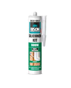 BISON SILICONEKIT BOUW GRIJS 300ML