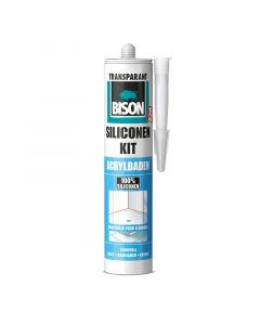 BISON SILICONEKIT ACRYLBADEN TRANSPARANT 310ML