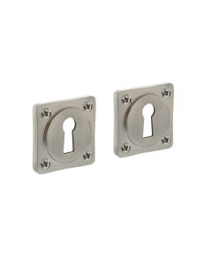 INTERSTEEL Sleutelplaatje vierkant basic nikkel mat