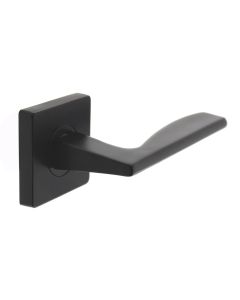 INTERSTEEL Deurkruk Apeldoorn op vierkant rozet 7mm nokken mat zwart