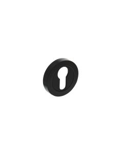 INTERSTEEL PC-plaatjes rond schroefrozet zwart (2 stuks)