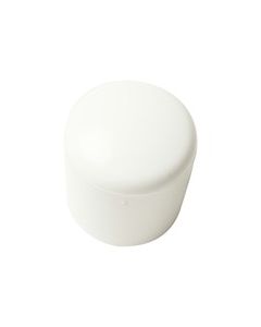 STOELDOP, POOTDOP 18MM WIT ROND