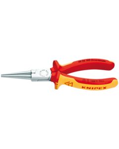 KNIPEX Langbektang verchr. ronde bek 160 mm VDE