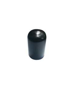 DOMPELDOP 22X45MM ZACHT PVC ZWART ROND