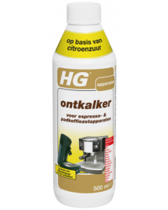 HG ONTKALKER VOOR ESPRESSO- & PADKOFFIEZETAPPARATEN OP BASIS VAN CITROENZUUR