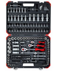 GEDORE red. Dopsleutelset 1/4”+3/8”+1/2”, 172-dlg