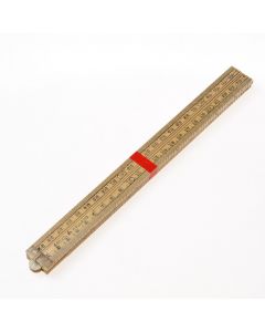 Schuil duimstok timmerman palmhout hout 1 m 4-delig  nr.5014