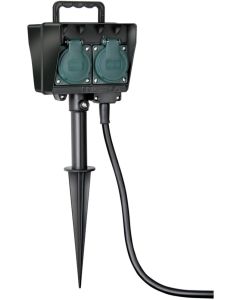 Brennenstuhl Tuincontactdoos met aardspies IP44 4-voudig 10m H07RN-F 3G1,5