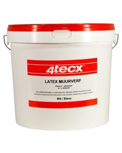 4tecx Muurverf klasse 2 afwasbaar superdek 10ltr