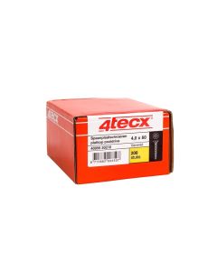 4tecx Spaanplaatschroef verzinkt platverzonkenkop Pozidriv 6,0 x 100 100 stuks