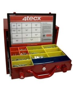4tecx Assortiment moeren/diverse sluitringen 1720-delig RVS A2