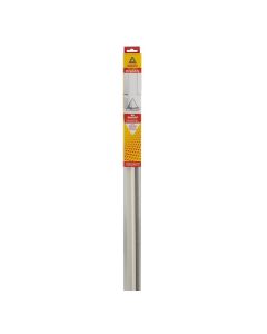 DORPELSTRIP MET BORSTEL WIT 110CM.
