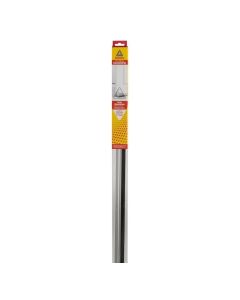 DORPELSTRIP MET BORSTEL ALUMINIUM 110CM.