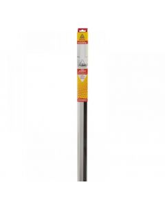DORPELSTRIP (LUXE) MET BORSTEL ALUMINIUM, BLINDE BEVESTIGING 110CM.