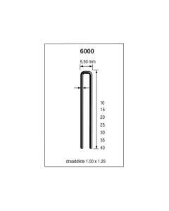 Dutack Nieten 6000 35 mm. verzinkt