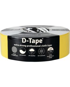 D-TAPE PERMANENT GEEL 50MX50MM, DUCT TAPE