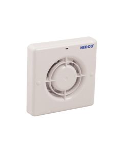 Nedco BV Badkamer/Toiletventilator CR 100 ABS, kunststof wit