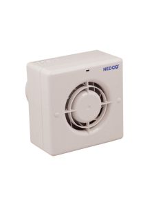 Nedco BV Badkamer/Toiletventilator CF 100 VT ABS, kunststof wit