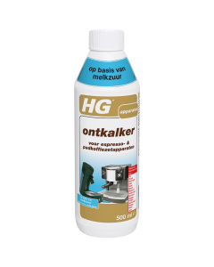 HG ONTKALKER VOOR ESPRESSO- & PADKOFFIEZETAPPARATEN OP BASIS VAN MELKZUUR